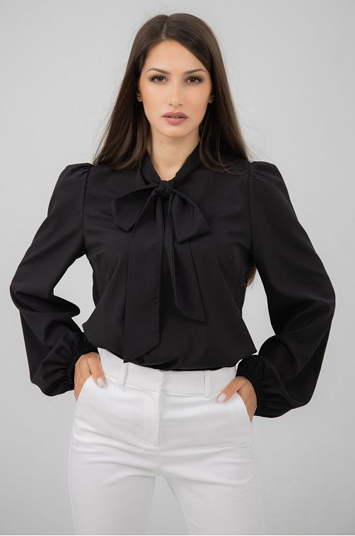 The Art of Elegance: Introducing the Womens Classic Black Blouse, the Epitome of Style and Sophistication